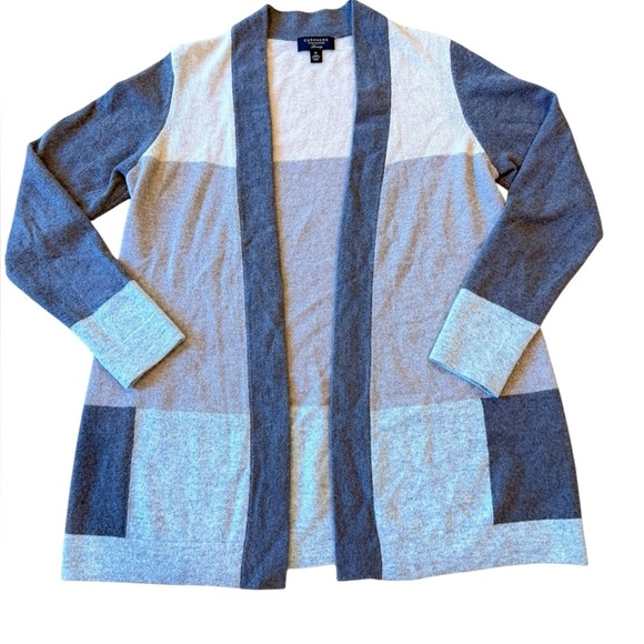 Charter Club women’s luxury open front cardigan cashmere sweater size medium. - Picture 2 of 7